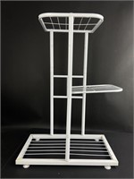 3-Tier White Metal Plant Stand