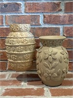 Two Signed Mexican Pottery Vases