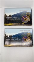 2004 & 2005 US Mint Westward Journey nickel sets