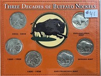 U.S. Three Decades of Buffalo Nickles
