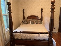 Queen solid wood bed