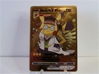 Pokemon Card Rare Gold Pikachu Ph. D Vmax