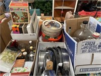 Cookware, Bottles, Tins And Assorted Items