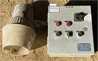 Weil Pump Model 8154 Control Panel with Overhead