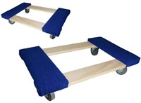 HAULPRO 2PCS WOOD FURNITURE DOLLY(30X18.5X7IN)