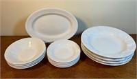 “Totally Today” Platter and 9 Bowls, 4 Pasta Bowls