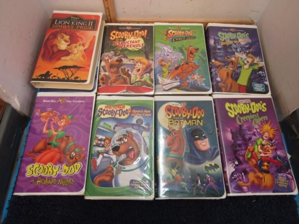 SCOOBY-DOO & LION KING VHS MOVIES