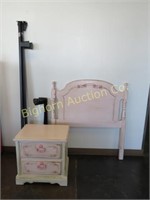Twin Size Bed & 2 Drawer Night Stand
