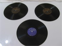 3 Vintage 78 Records