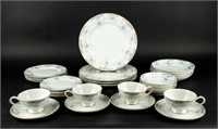 Vintage Blue Seville Imperial China Set