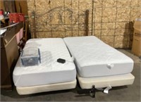Craft one adjustable king bed with remote, &