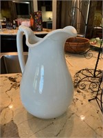 Vintage Ironstone Pitcher - Has been repaired at