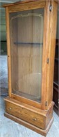 Gun cabinet wood-no key