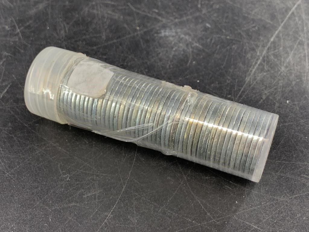 A roll of 1943 steel cents, some UNC, some are mos