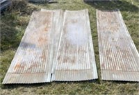 20 Sheets Used Corrugated Tin , 12 foot by 26