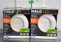 2 Halo LED recessed lights - new