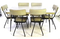Vintage Atomic Dining Table w/ 6 Chairs
