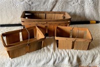 Assorted Wooden Baskets