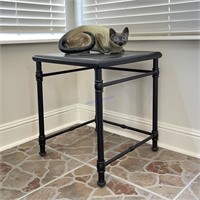 Ceramic Siamese Cat on Plastic Tile Top Table