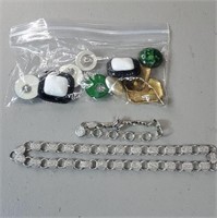 Necklace & earrings set and earrings