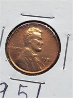 Better Grade 1951 Wheat Penny Cleaned