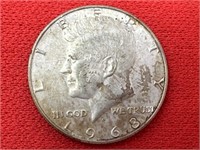 1968-D Kennedy 40% Silver Half Dollar