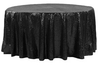 Black Sequin Table Cloth