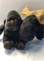 Plush Toys Gorilla and Moose