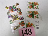 US STAMPS FLOWERS AND BIRDS MINT PANELS