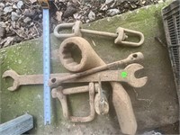 Antique iron tools