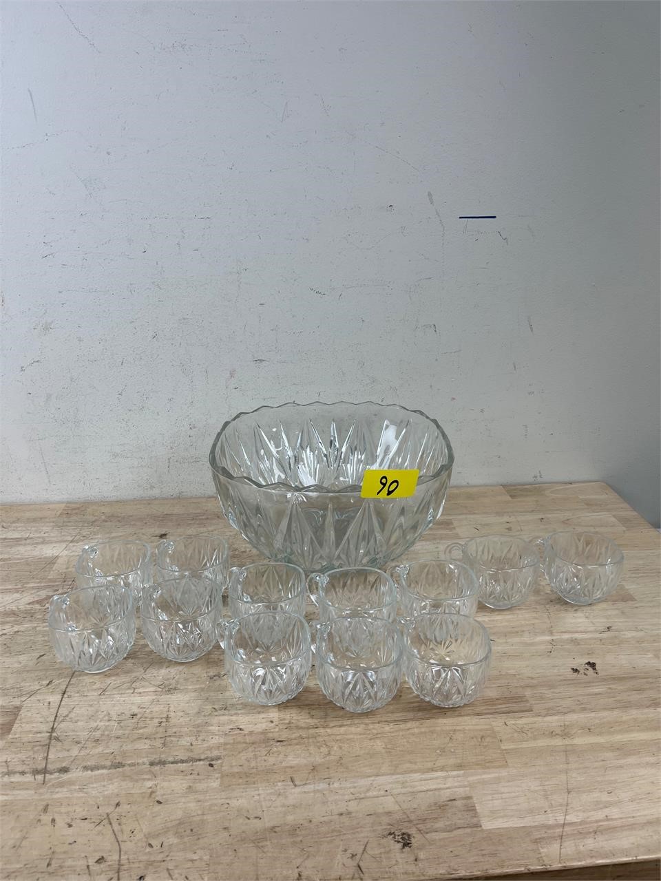 Glass Punch Bowl Set