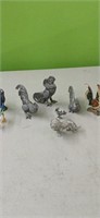 Pewter Chickens, Rooster & other animal