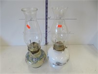 2 Coal oil lamps
