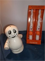 Halloween Ghost Candles & Decor