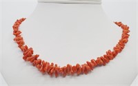 Vintage Red Coral Necklace