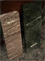 Marble slabs-small one is 22"x7", other is 24"x8"