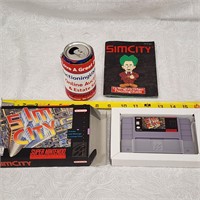 Original Super Nintendo SNES Sim City Complete