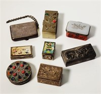 Vintage Stamp, Pill & Cosmetic Boxes