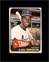 1965 Topps #540 Lou Brock SP P/F to GD+