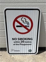 Metal sign- No smoking