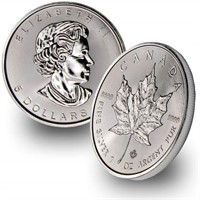 1 oz Silver Canadian Maple Leaf Random Year