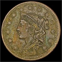 1838 Coronet Head Large Cent LIGHTLY CIRCULATED