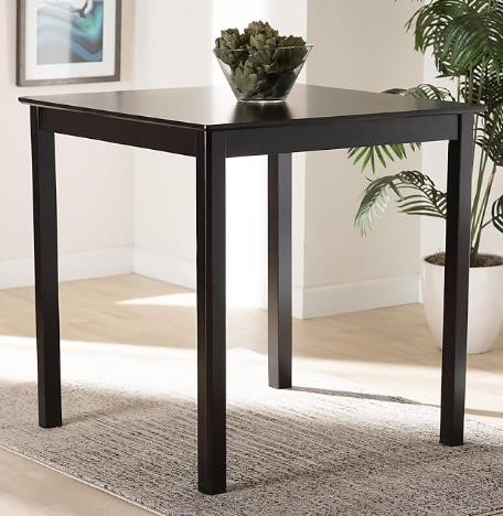 Baxton Studio Lenoir Espresso Pub Table