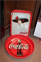 (2) Coca Cola Trays