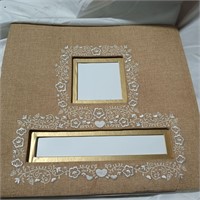 Linen Floral Frame-a-Name Scrapbook