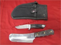 Set of 2 Rough Rider knives w/ sheath 3" & 5.5"