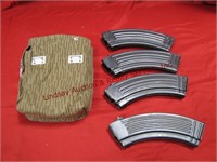4- 30 round AK47 mags w/ pouch