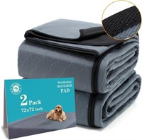 Bunlitent Washable Pee Pads for Dogs 72x72, 2 Pack