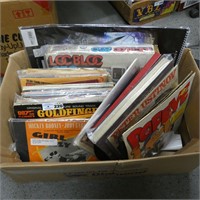 Assorted Record Albums & Paper Goods