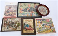 LOT OF EARLY ADVERTISING PUZZLES